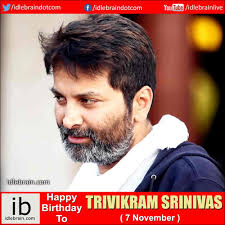 Happy Birthday To Trivikram Srinivas 7 November Youtube Fyi Happy