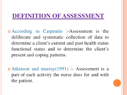 Lora drum, mia johnson, alycen wilson ccs curriculum specialists. Nursing Assessment