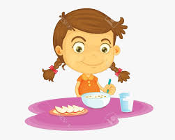 Search more high quality free transparent png images on pngkey.com and share it with your friends. Eating Have Breakfast Clipart Child Food Children Transparent Girl Eat Breakfast Clipart Hd Png Download Kindpng