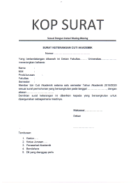 Check spelling or type a new query. Contoh Surat Surat Permohonan Cuti Akademik Wawasanpendidikan
