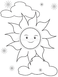 Colouring pictures of light house among mountains,sun and rocks. Sun Coloring Page Stock Illustration Illustration Of Characters 50763385