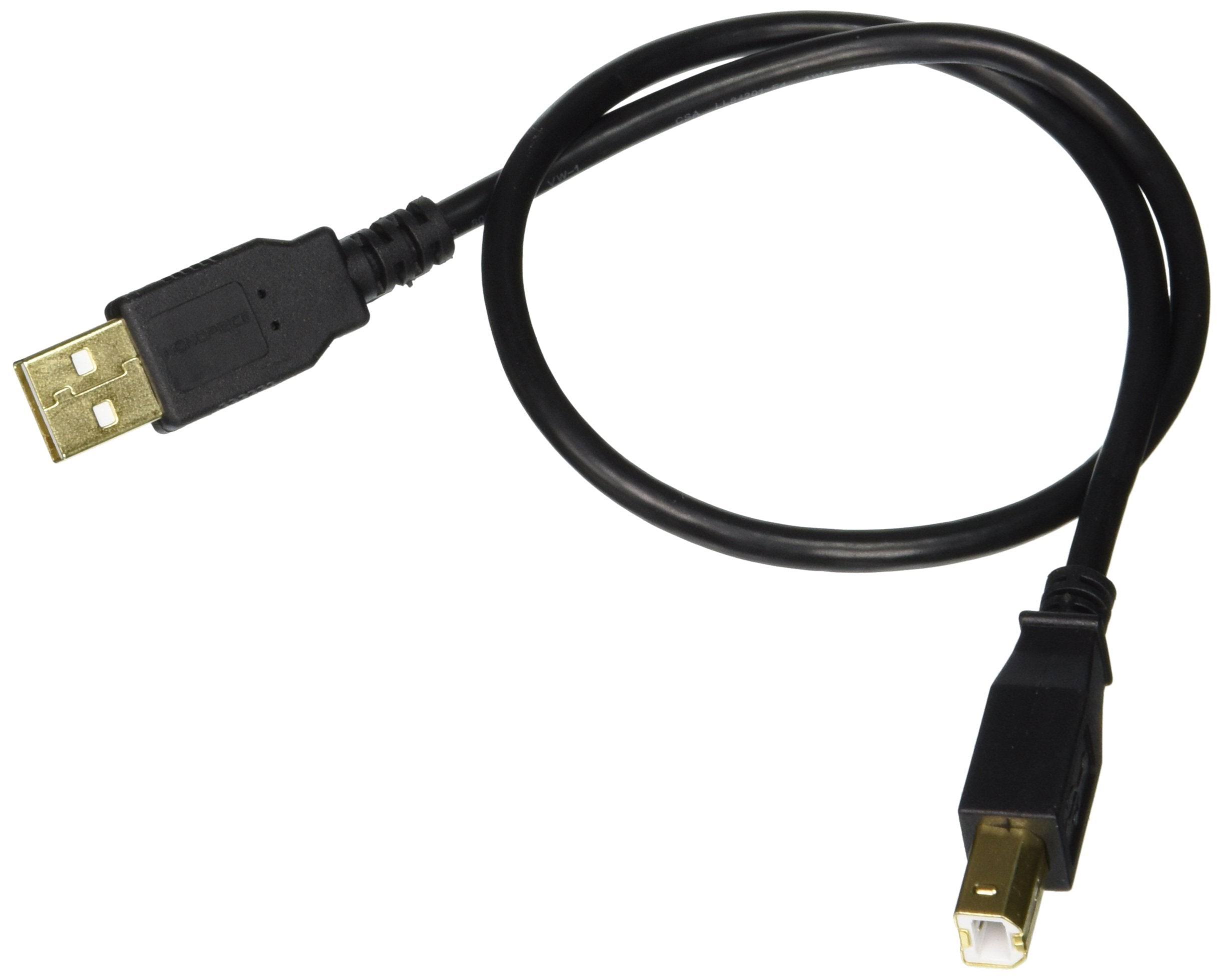 Monoprice USB 2.0 A Male to B Male 28/24AWG Cable