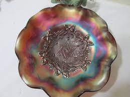 The bottoms of new tumblers are smooth. Northwood Bowl Amethyst Carnival Glass Vintage Star Of David Etsy Carnival Glass Vintage Carnival Glass Glass Stars