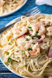 Creamy Pesto Shrimp Pasta Homemade Hooplah Shrimp Pesto Pasta Creamy Pesto Pasta Pesto Chicken Pasta