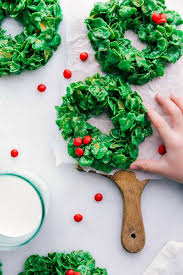 Christmas Cornflake Wreaths Cornflake Wreaths Christmas Wreath Cookies Christmas Candy Recipes