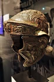 Upgrades made in blacksmith or/and armoury. Roman Cavalry Helmet From The Lower Rhine Dated To The 1st Century Ce On Display At The Tullie House Museum And Art Gal Roman Helmet Roman Armor Roman Soldiers
