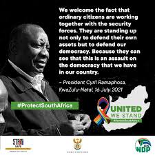 President cyril ramaphosa is scheduled to address the nation on wednesday at 8.30pm on the ongoing measures to manage the spread of the coronavirus through the implementation of a risk. The Presidency Of The Republic Of South Africa We Welcome The Fact That Ordinary Citizens Are Working Together With The Security Forces They Are Standing Up Not Only To Defend Their