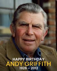 Today, we remember Andy Griffith.