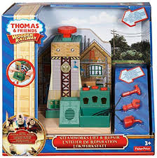 This Is A Train Track Accessory That Features A Steamworks Lift And Repair It Is Great For Your Thomas Th Thomas The Train Tracks Thomas And Friends Toy Train