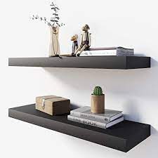 There's an art to curating your life. Amazon Com Bameos Floating Shelf Wall Shelf Decor Wall Mounted Shelves Hanging Shelf Set L24xw6 For Bathroom Kitchen Living Kitchen Room Bedroom Storage Black Home Kitchen