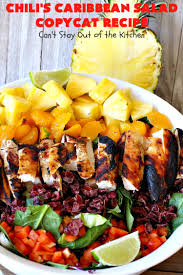 Chili S Caribbean Salad Copycat Recipe With Honey Lime Dressing Can T Stay Out Of The Kitchen