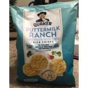 Verywell / alexandra shytsman in the 80s and 90s, rice cakes were the hot new trend i. Quaker Rice Crisps Buttermilk Ranch Calories Nutrition Analysis More Fooducate