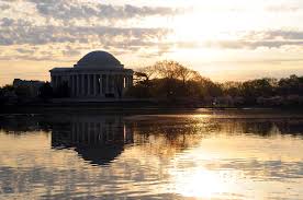 Jefferson Monument at sunrise