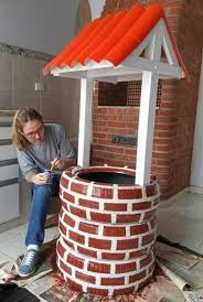 Faire Un Puits Avec Des Pneus Vieux Pneus Pneus En Jardinieres Decor De Jardin Diy