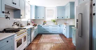 how to pull off a powder blue kitchen