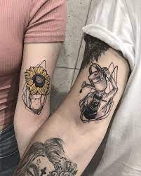 Done By Pkwsch Tattoo Thank You So Much Thi Marqueess Neotraditional Lovetattoo Neotradit Matching Tattoos Couple Tattoo Design Couples Tattoo Designs