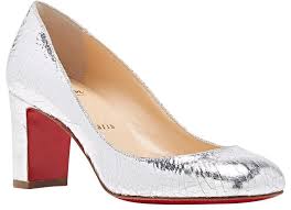 christian louboutin silver cadrilla 70 crackle specchio square toe classic heels b851 pumps size eu 35 5 approx us 5 5 regular m b 41 off