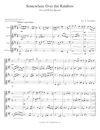 Alto sax sheet music violin sheet music print and download somewhere over the rainbow (alto saxophone and piano) arr. Somewhere Over The Rainbow Sheet Music For Saxophone Alto Saxophone Tenor Saxophone Baritone Saxophone Ensemble Musescore Com