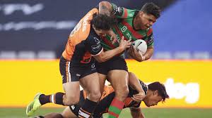 Rugby league latrell mitchell v roosters: Nrl 2021 Latrell Mitchell Facing Ban Of Up To Four Weeks For High Tackle On Wests Tigers David Nofoaluma Daily Telegraph