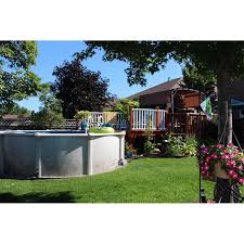 Post near all entrances to pool area; Nature 12 X 18 Ft Oval Buttress Free Pool Supplies Canada