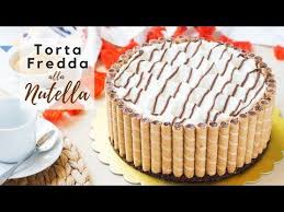 La Torta Fredda Alla Nutella E Panna E Un Dolce Goloso E Facile Da Realizzare Ideale Da Servire Come Dessert Di Un Pranzo Speciale O Dolci Ricette Dolci Torte