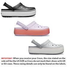 Check spelling or type a new query. Crocs Crocband Platform Clogs Relaxed Fit Sandals Shoes In Black Grey Melon Ebay