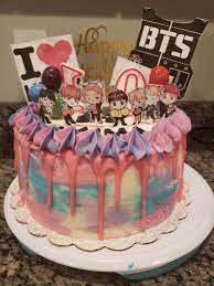It may not be perfect but i love it! Happy Birthday Bts Cake Design Purple Novocom Top