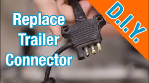 How To Repair Or Replace 4 Wire Flat Trailer Wiring Connector Harness Youtube