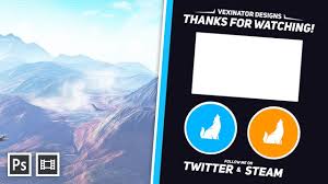 Easy card design with circle shapesthis video was recorded live on facebook and has been edited for youtube. How To Make A Clean Youtube Outro Youtube End Cards 2017 Photoshop Vegas Tutorial Youtube