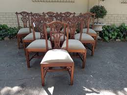 We did not find results for: Set Of 10 Chippendale Mahogany Dining Chairs Upholstered In Brand New Imported English Linen The Crown Collection