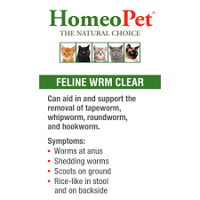 Cats with worms may have a multitude of symptoms or none at all. Homeopet Wrm Clear Petco