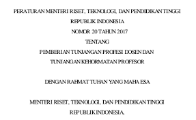 Kenyataan media kementerian pengajian tinggi mengenai pergerakan pelajar ipt pulang sempena cuti perayaan aidilfitri. Permenristekdikti No 20 Tahun 2017 Tentang Tunjangan Profesi Dosen Dan Kehormatan Profesor Catatan Harian Seorang Dosen Beasiswa Ilmiah Universitas Dan Hobi