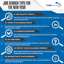 Job Search Tips For The New Year Infographic Empresario