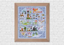 Don't miss these popular patterns below. Magical Creatures Calendar Digital Cross Stitch Pattern