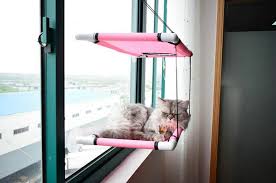 Breathable oxford cloth + plastic, cat's body temperature won't overheat because of this cat window hammock breathability. Cat Window Hammock Perch Window Seat Suction Cups Kitten Space Saving Bed Hammock Pet Resting Seat Safety Shelves Bed Single Or Double Layer Esg12574 China Cat Hammock And Cat Window Hammock