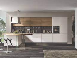 Download The Catalogue And Request Prices Of Luna Kitchen With Peninsula By Cucine Lube Lacquered Wooden Modern Kitchen Design Kitchen Design Modern Kitchen