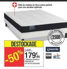 Notre but en créant le matelas en latex naturel kipli était de dépolluer nos intérieurs. Offre Matelas Epsilon 2 140x190 Cm Dreamea Chez But