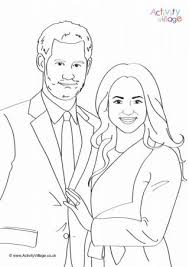Prince Harry And Meghan Engagement Colouring Page Colouring Pages Family Coloring Pages Coloring Pages