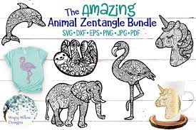 Download The Amazing Animal Zentangle Svg Bundle By Wispy Willow Designs Thehungryjpeg Com
