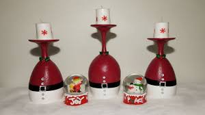Diy Dollar Tree Christmas Candle Holders Youtube