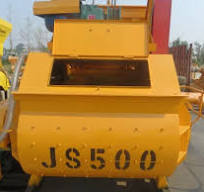 Js1000 Js1500 Js2000 Skip Hoist Twin Shaft Concrete Mixer