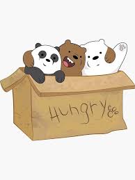 we bare bears boneka hewan kartun ilustrasi buku