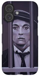 Buster Keaton Painting iPhone Case