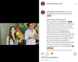 In october 2016, his youtube channel whinderssonnunes became the most subscribed in brazil. Whindersson Nunes Revela Nome Escolhido Para O Primeiro Filho Radio Cacula