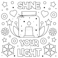 The message from the first. Let Your Light Shine Stock Illustration Illustration Of Brightly 81728141