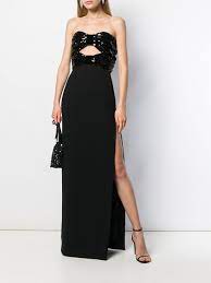Ecco l'elenco di tutte le aziende. Saint Laurent Abito Da Sera Con Paillettes Farfetch