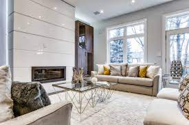 One can add mirrors to get that extra dimension in the decorated and furnished living room. Staging Project In North York Toronto Modern Living Room Toronto By Sanaz Design Inc