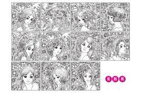 For shure we have all this kinds of coloring books for any age. 11 Girls Flowers Coloring Pages By Elen Lane Thehungryjpeg Com