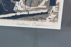 Wallace Collier (20th C.) American, Block Print sold at auction