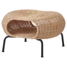Gamlehult Hocker Mit Aufbewahrung Rattan Anthrazit Ikea Osterreich Rattan Ottoman Storage Footstool Storage Ottoman